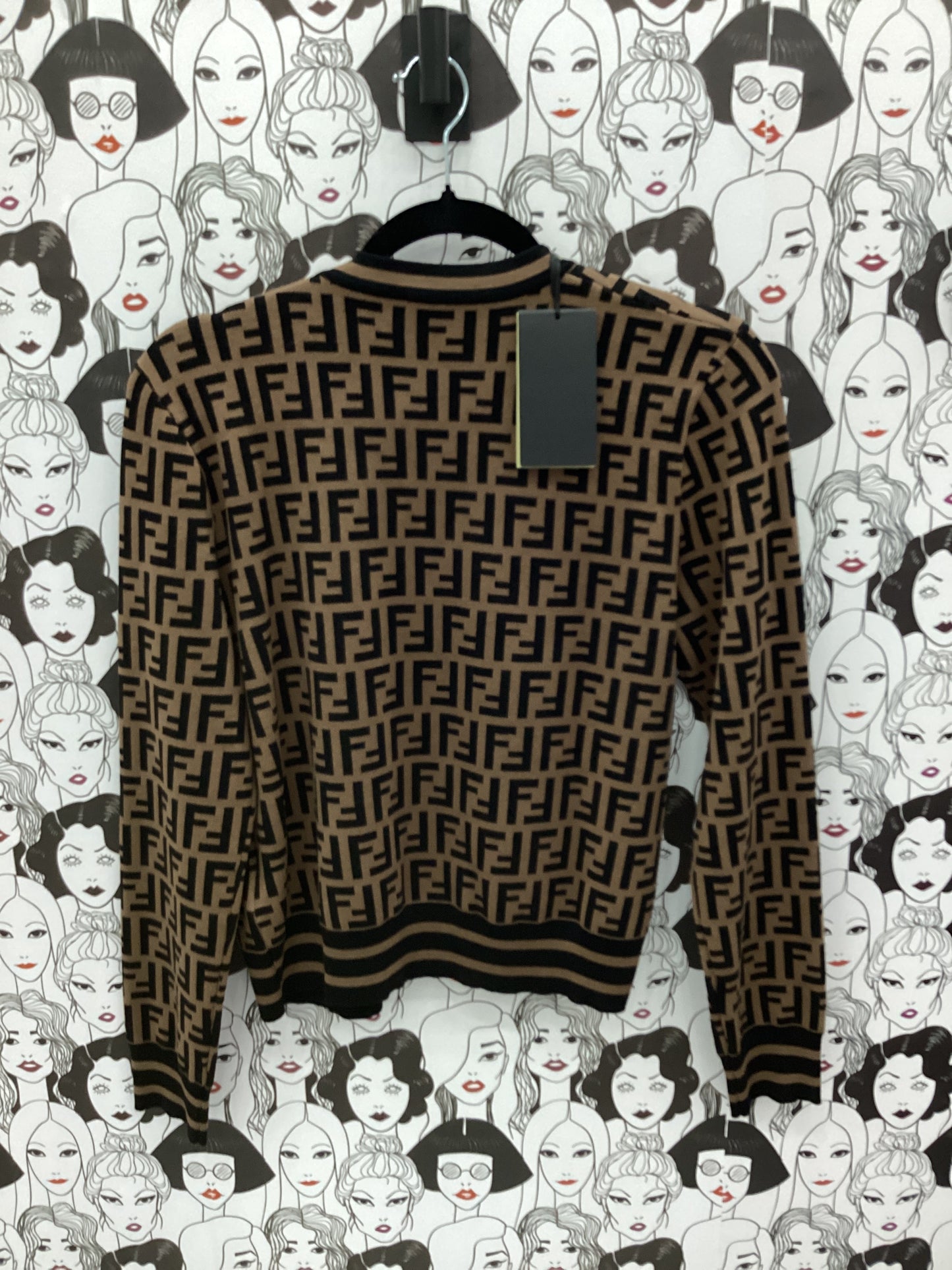 Luxury brown and black sweater