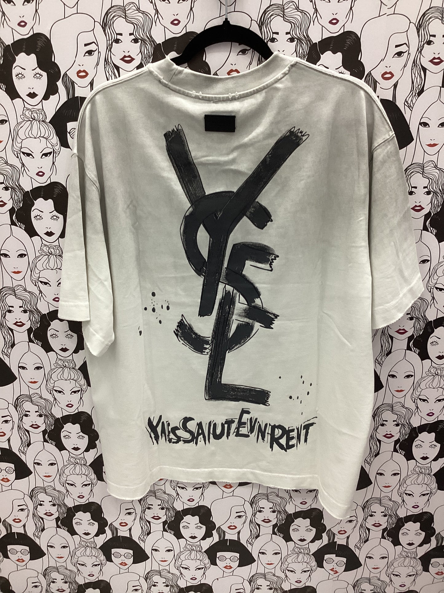 Luxury oversized graphic tee