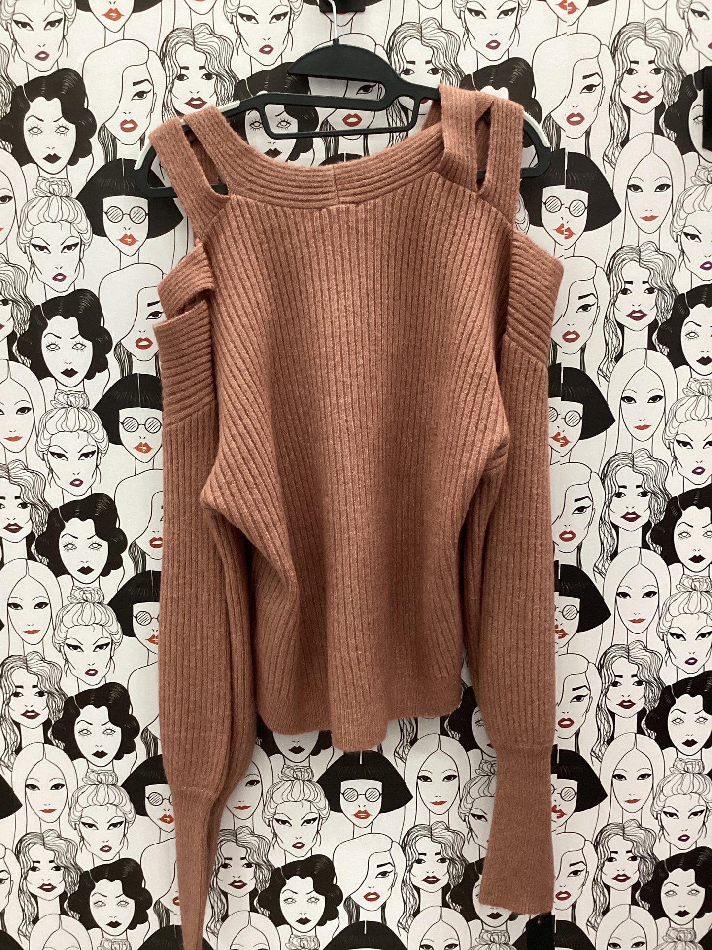 Dusty Rose Woven Sweater