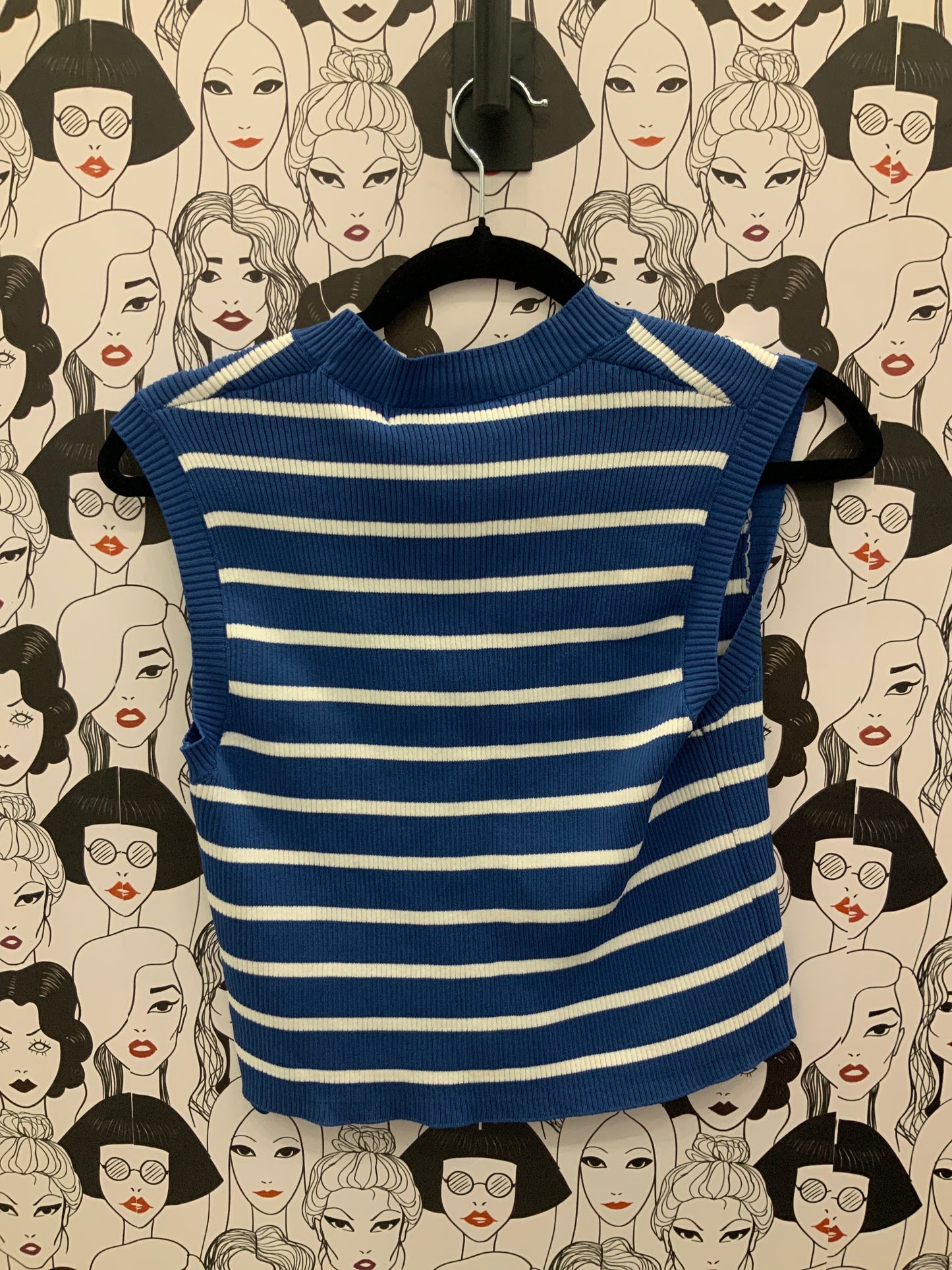 Blue Striped Tank Top