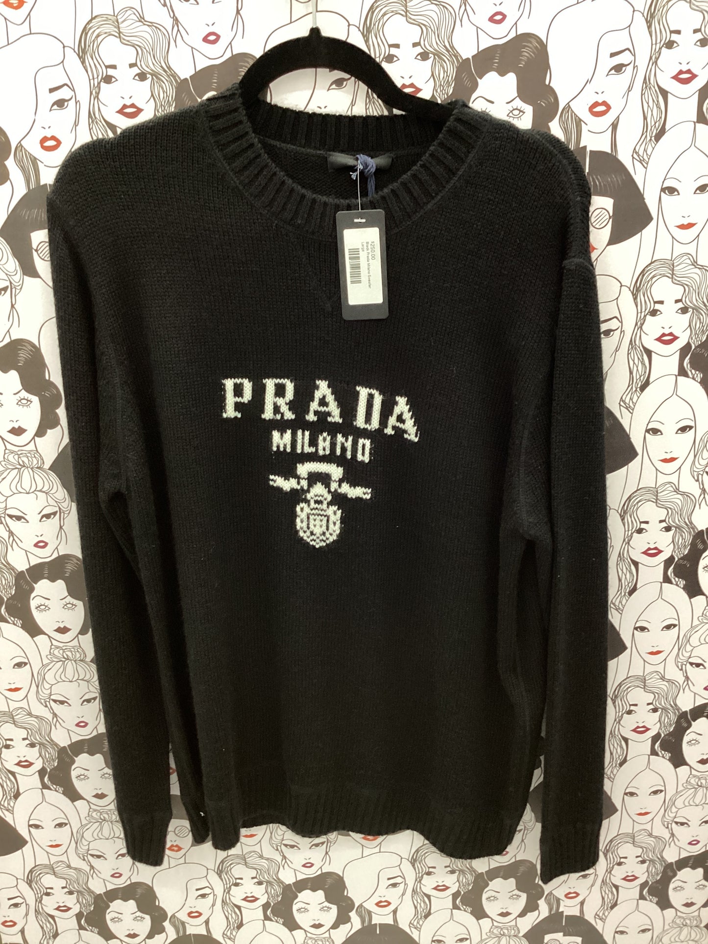 Luxury black sweater