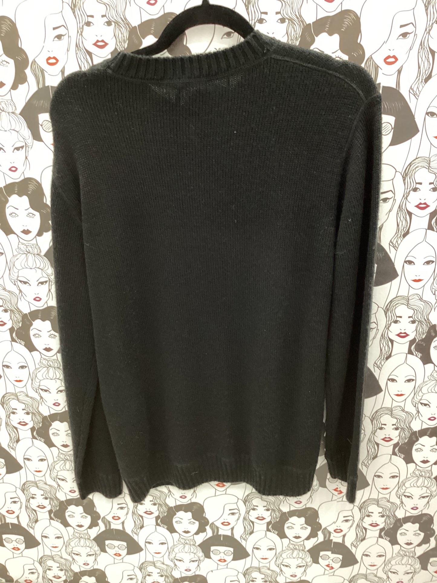 Luxury black sweater