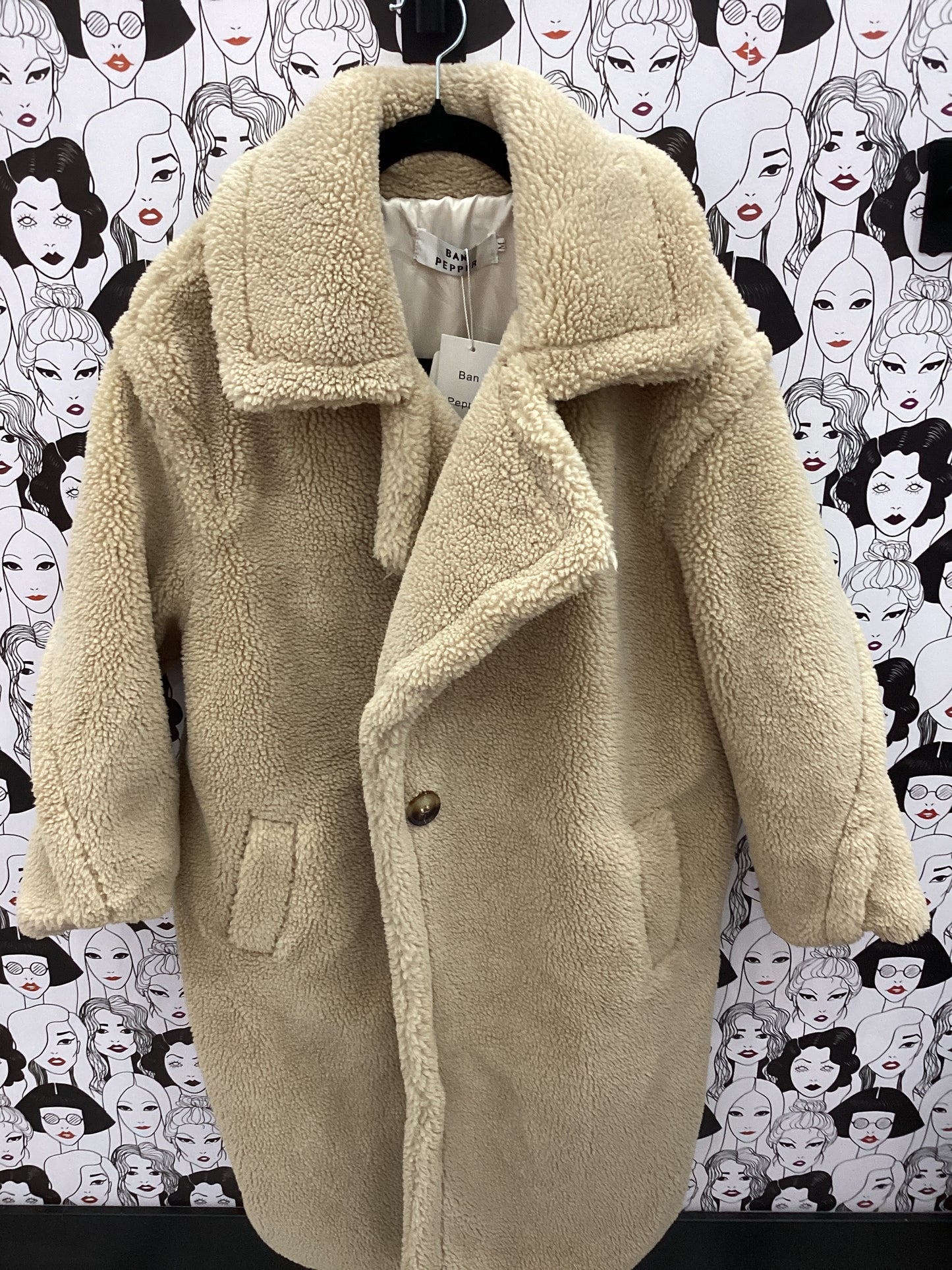 Teddy bear trench coat