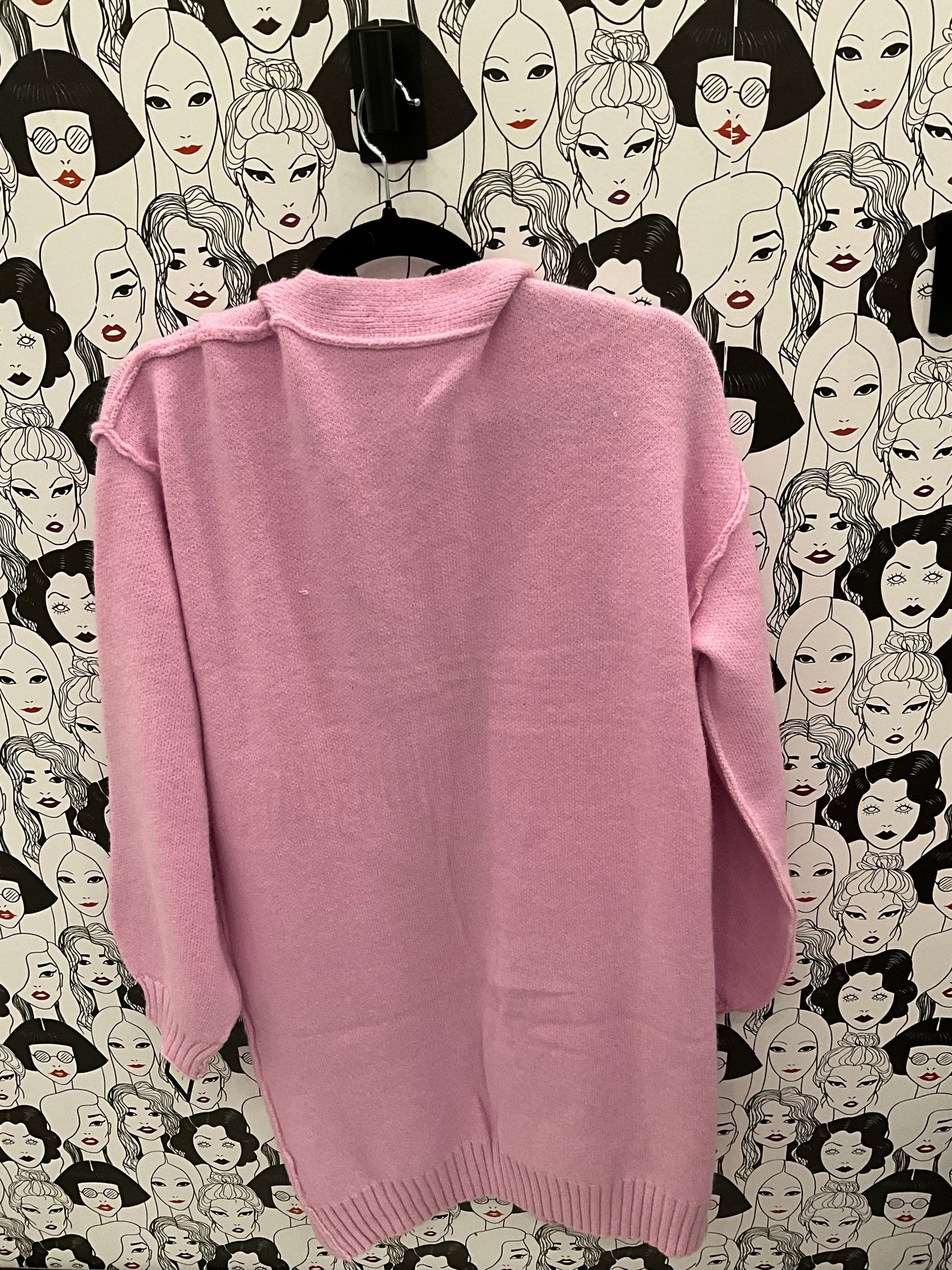 Full length fleece cardigan