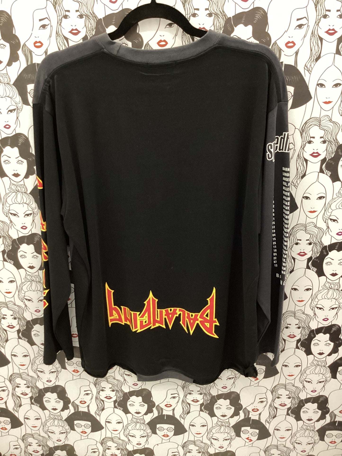 Luxury oversized graphic long sleeve