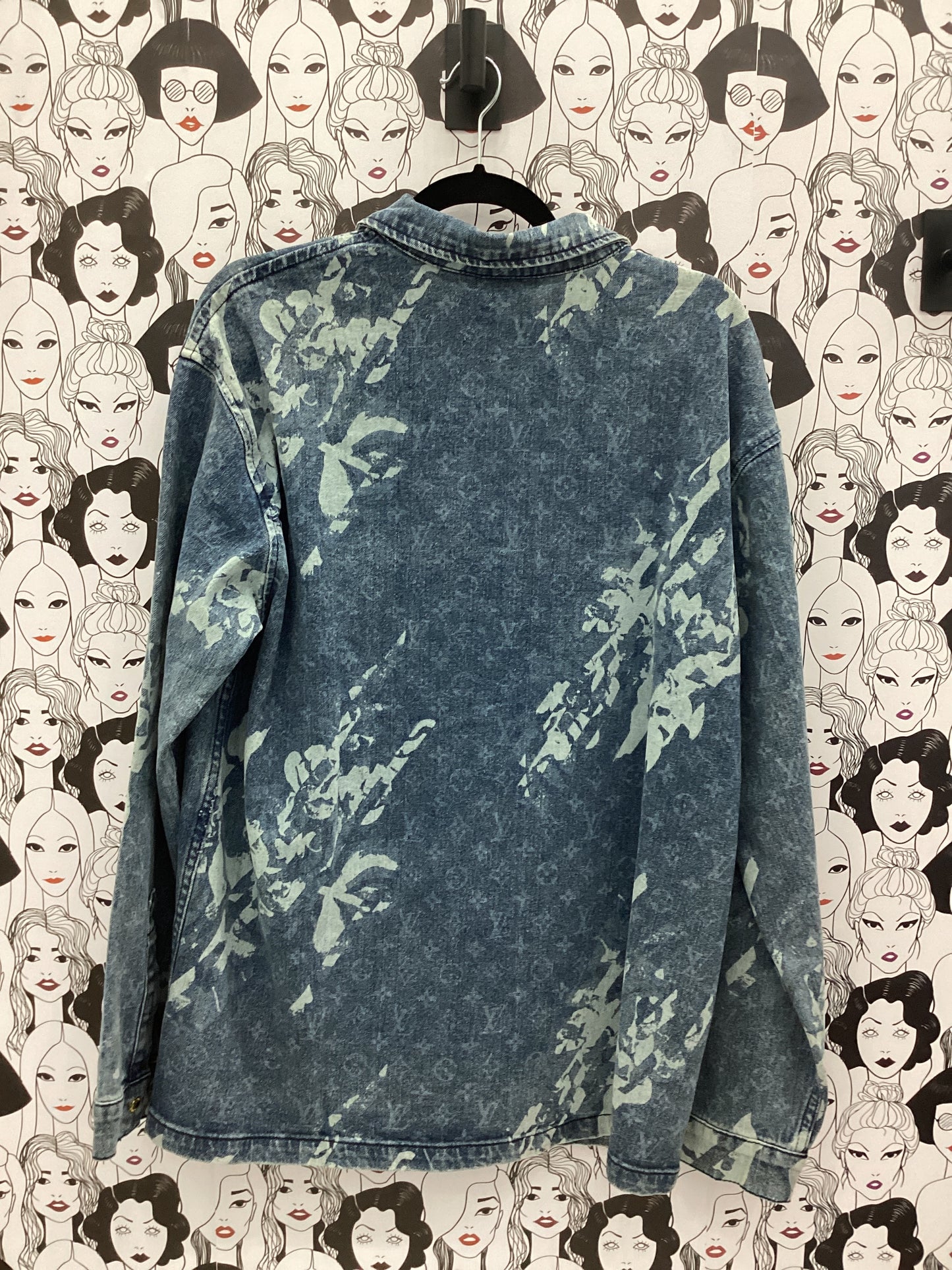 Luxury denim top