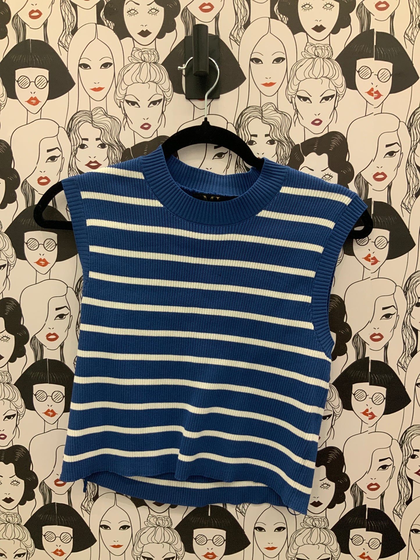 Blue Striped Tank Top