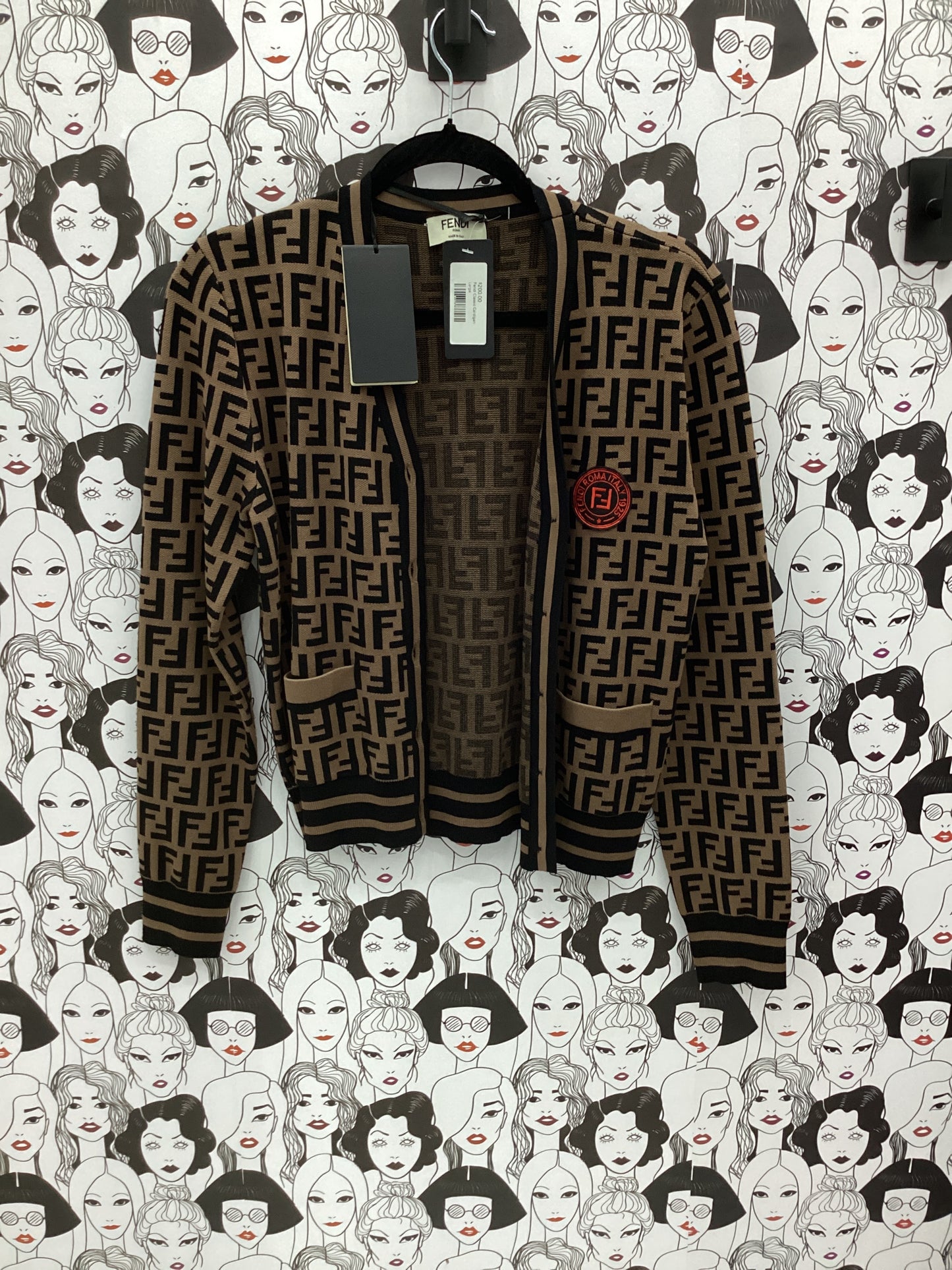 Luxury brown and black sweater