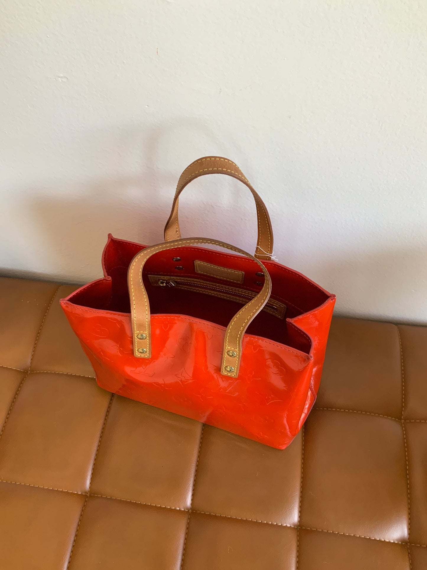 Red Luxury Handle Bag