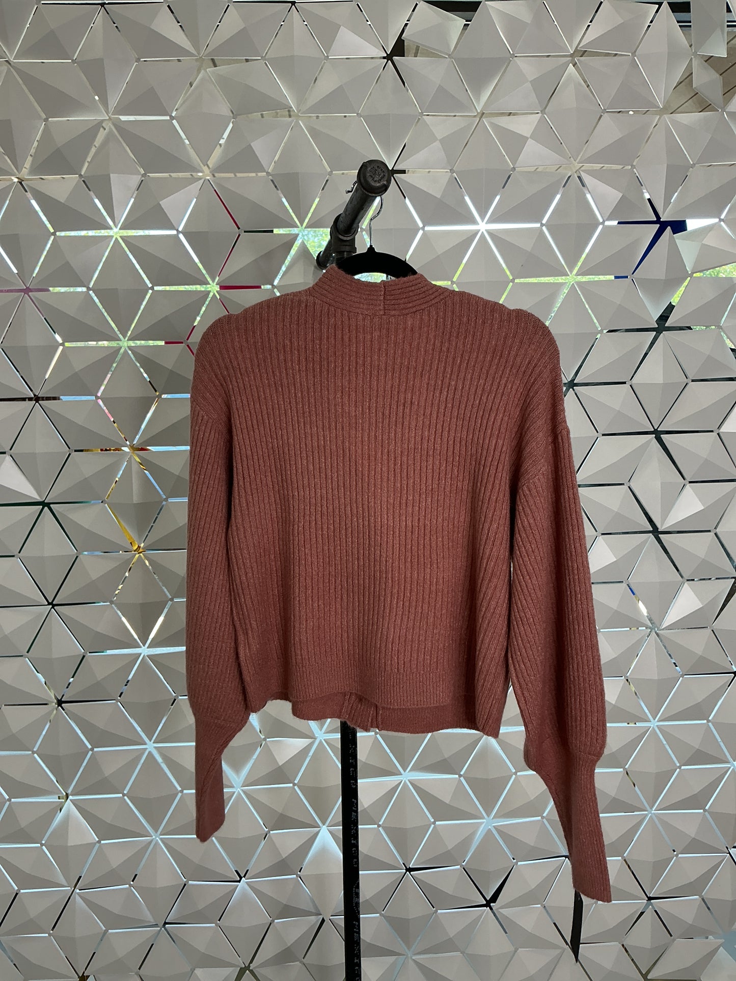 Pink Button Down Sweater