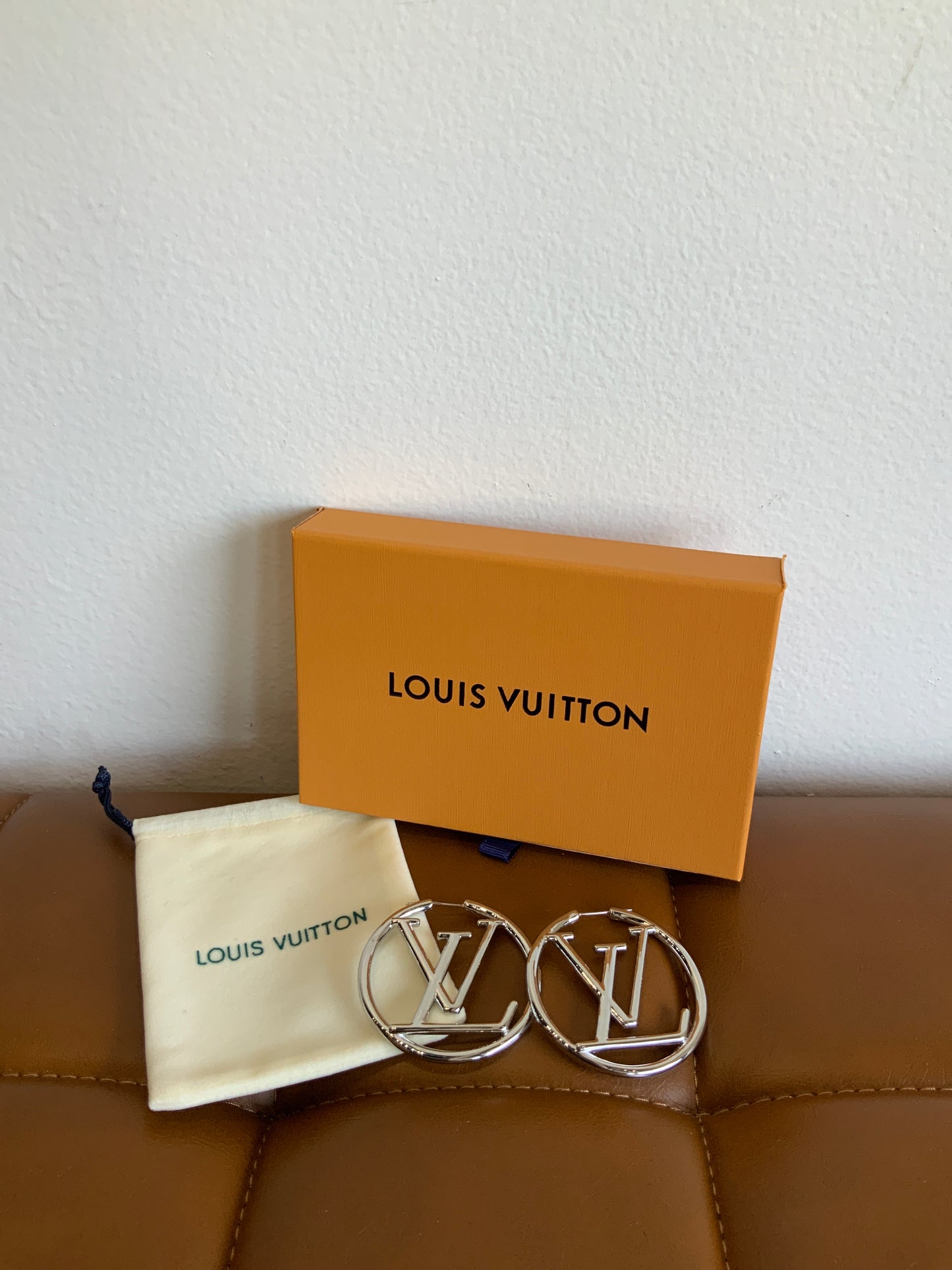 Luxury Logo Silver Earrings
