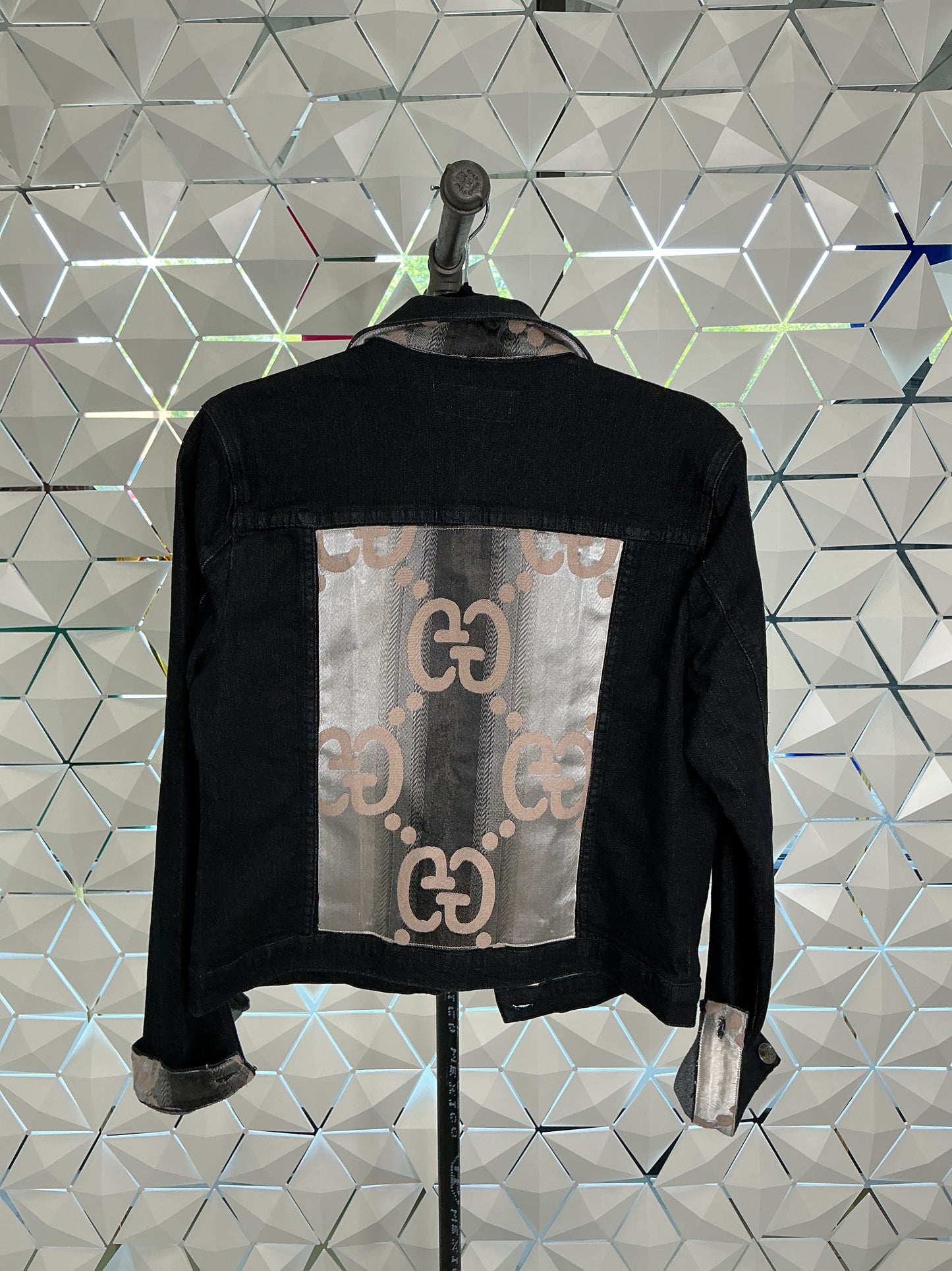 MJ LUXE CUSTOM DENIM JACKET (SMALL)