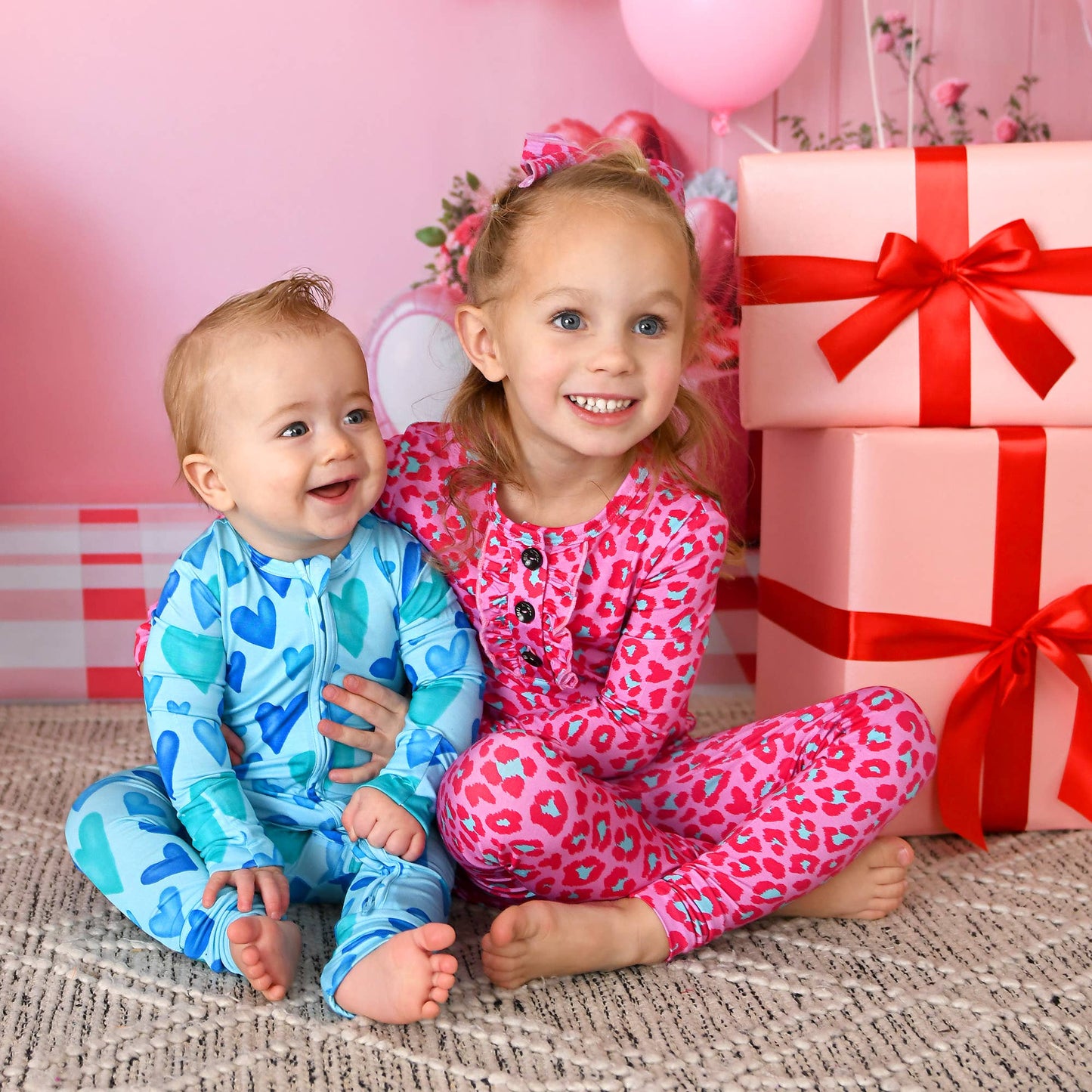 Cruz ZIP Valentines Day Bamboo One Piece Two Way Zipper Baby: 3-6m
