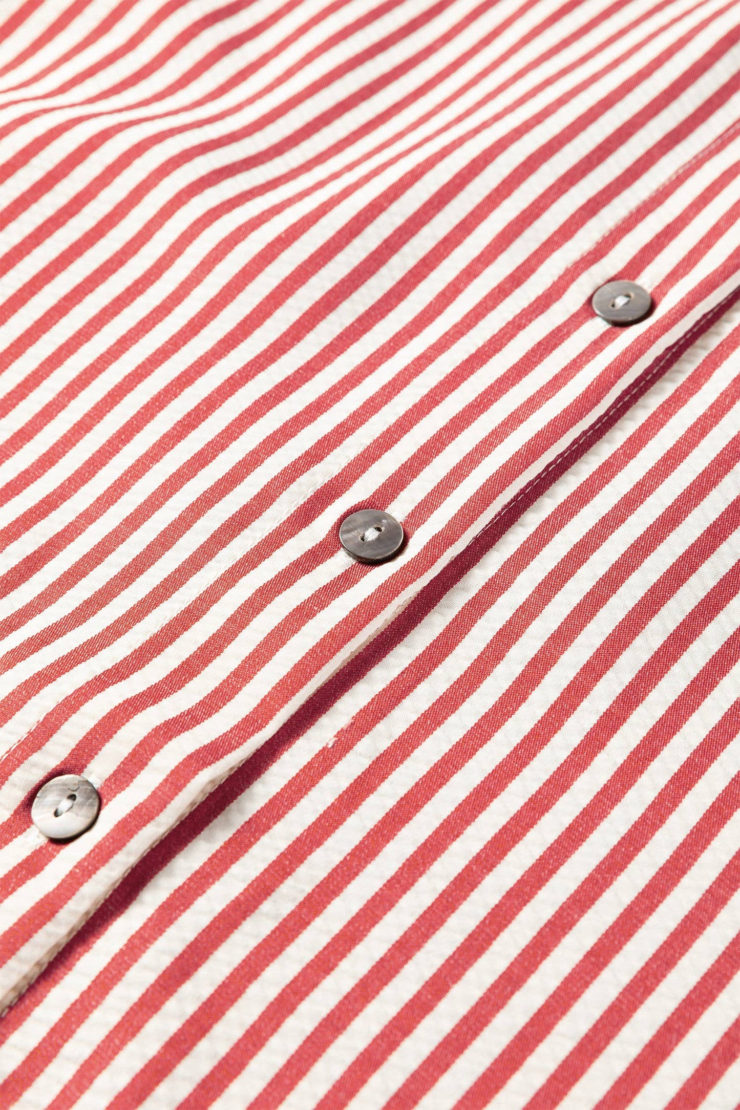 Spring 2026 Chic Contrast Leopard & Stripes Button Shirt: Sky Blue / L