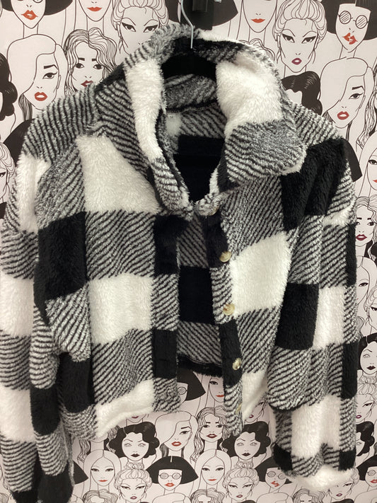 Crop sherpa jacket
