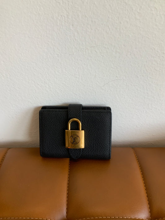 Luxury Black Lock Wallet