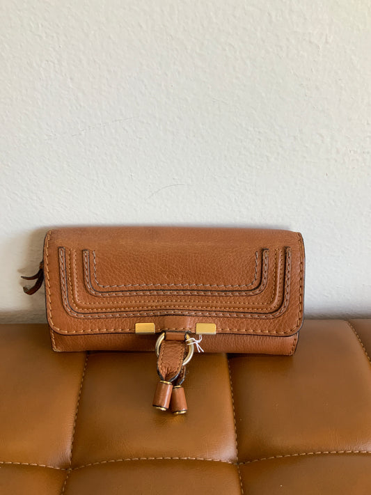 Vintage Luxury Brown Leather Wallet