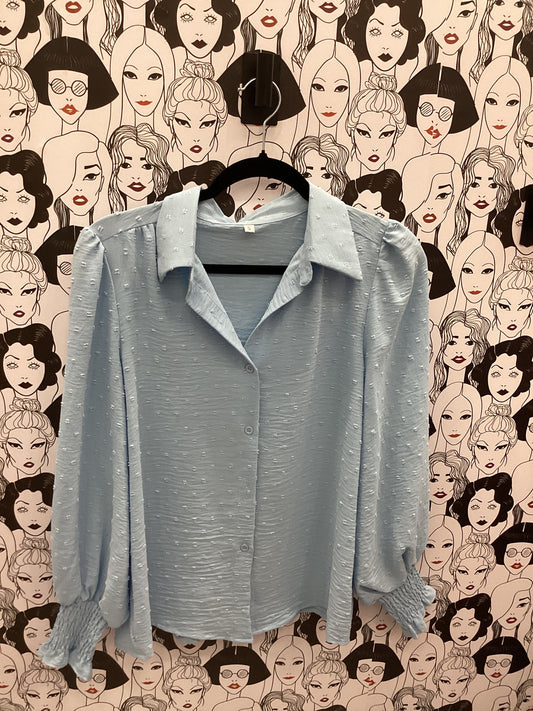 Baby blue blouse