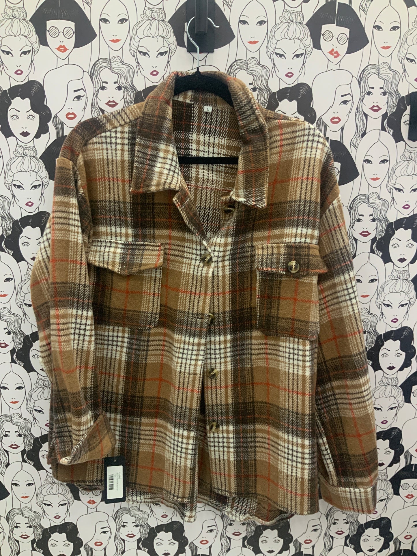 Brown Flannel Button Up
