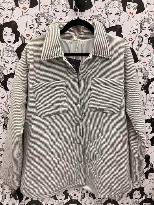Neutral button up jacket