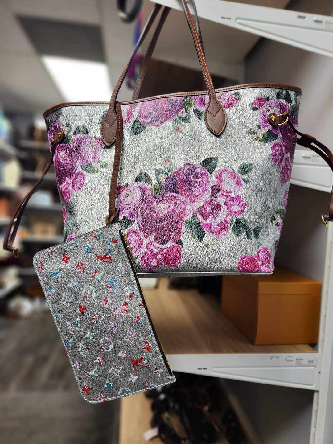 LV NeverF MM Floral