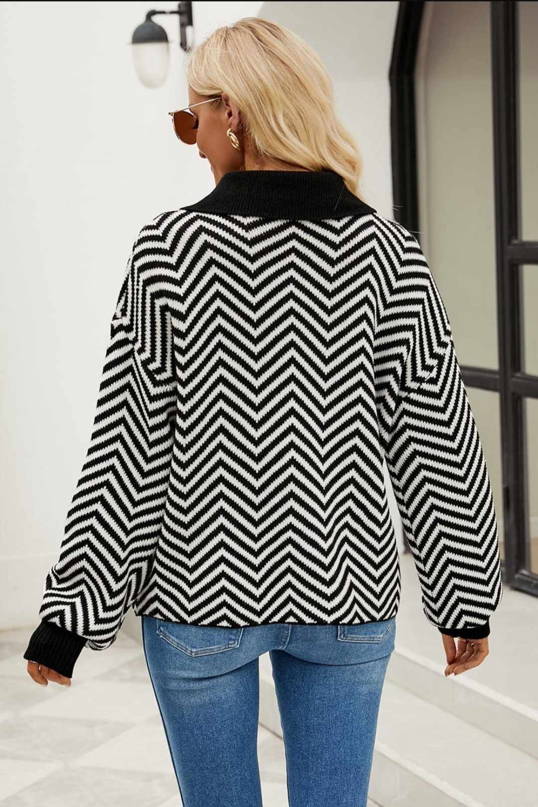 Chevron Striped Sweater