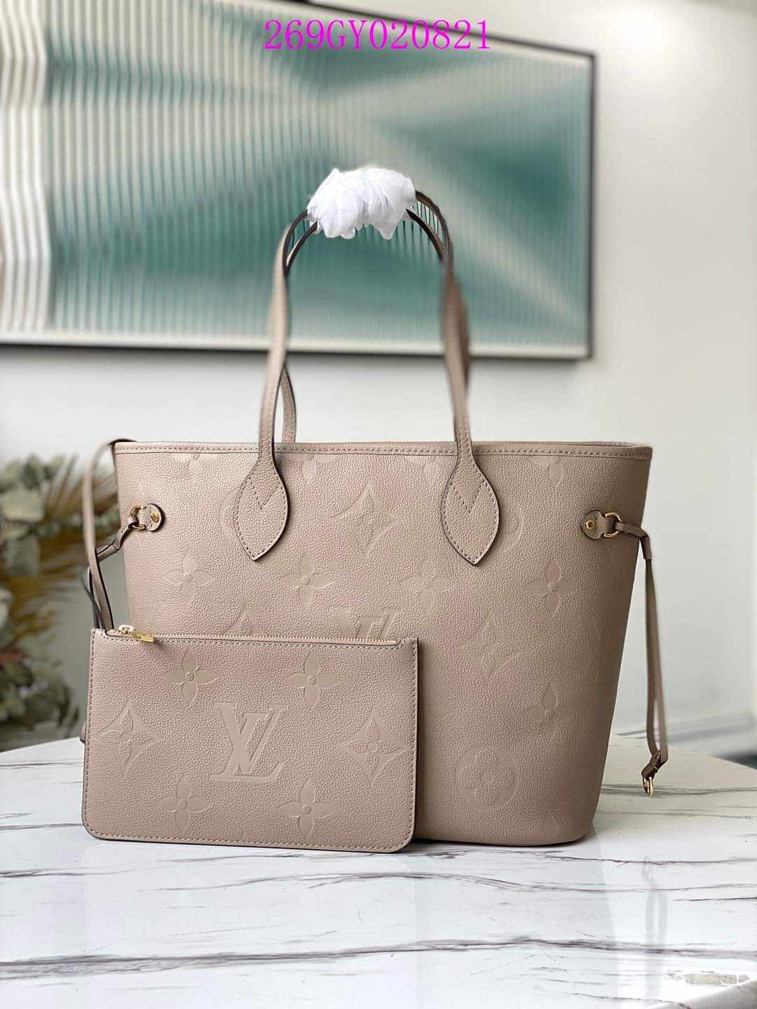 LV NeverF Embossed