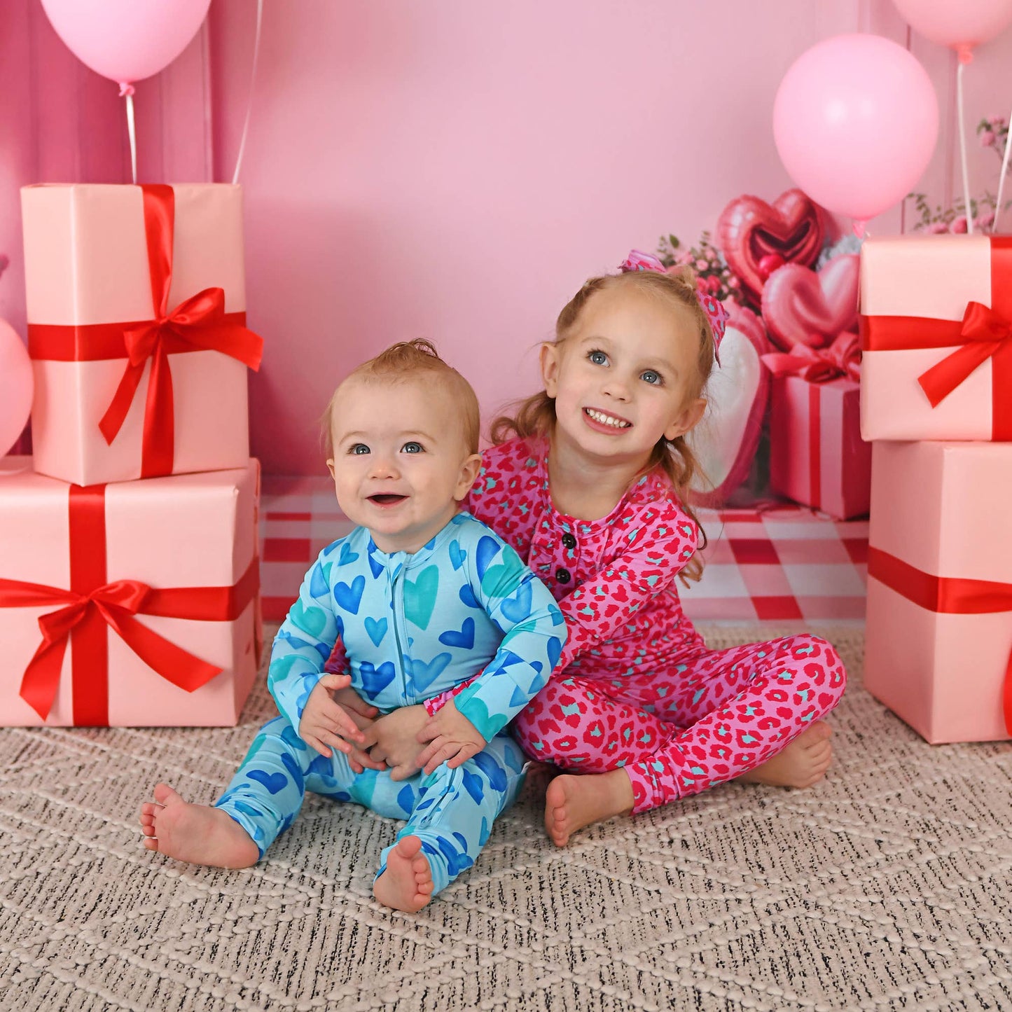 Cruz ZIP Valentines Day Bamboo One Piece Two Way Zipper Baby: 3-6m