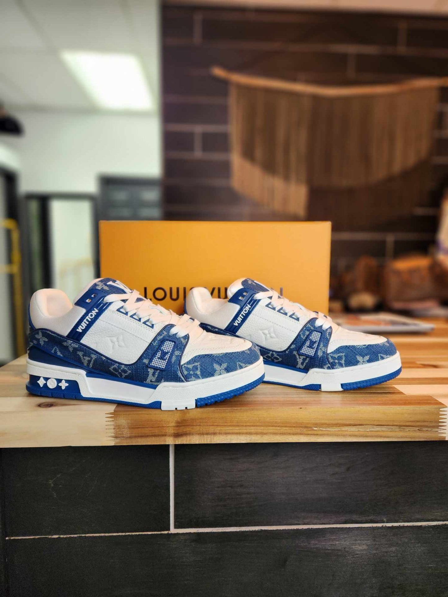 LV Denim Blue Sneakers