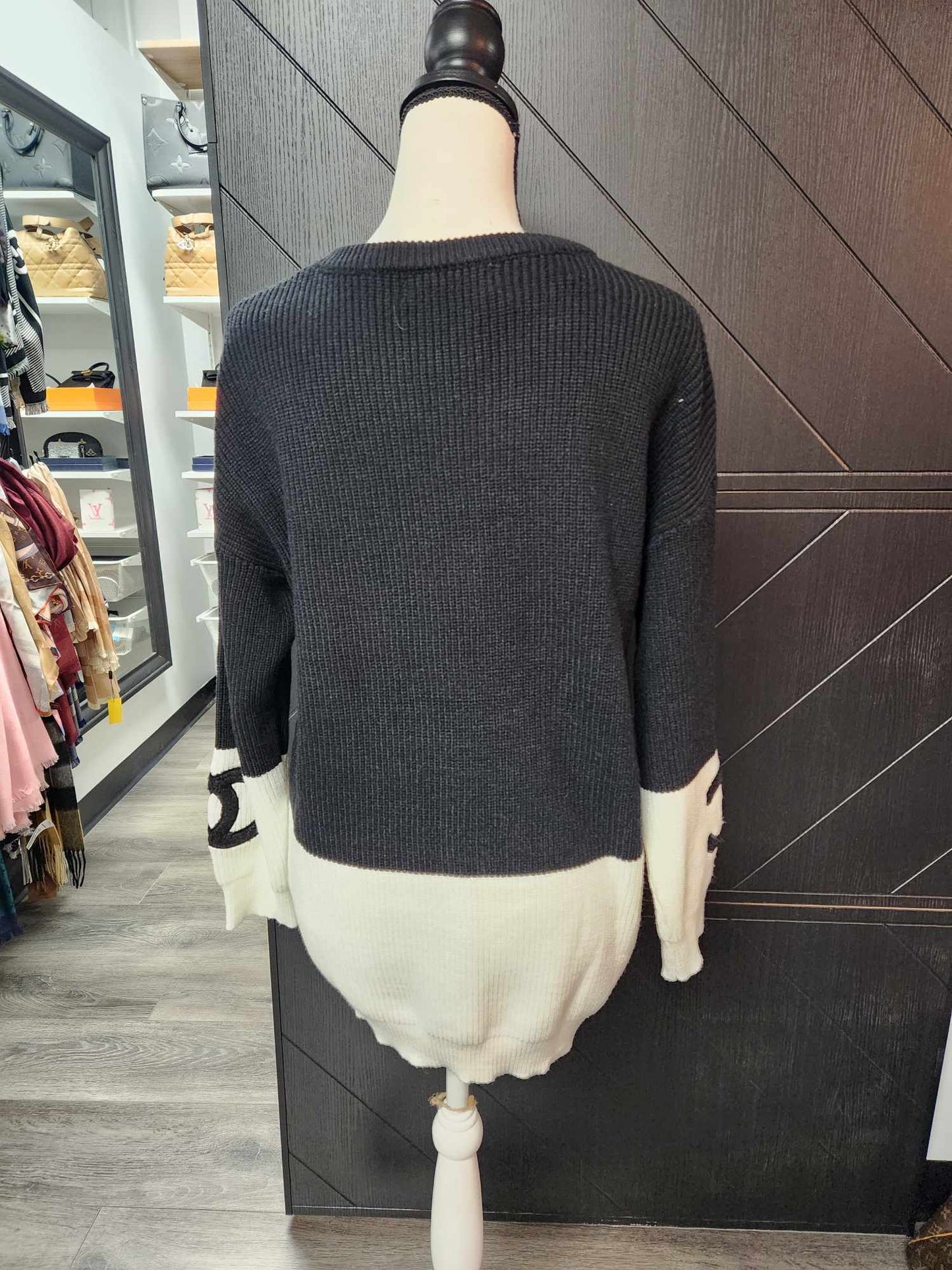 Chanel Two Tone Sweater