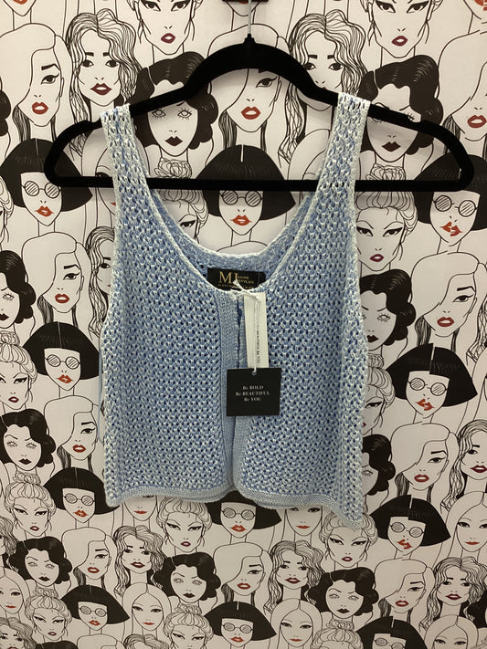 Light blue knitted top