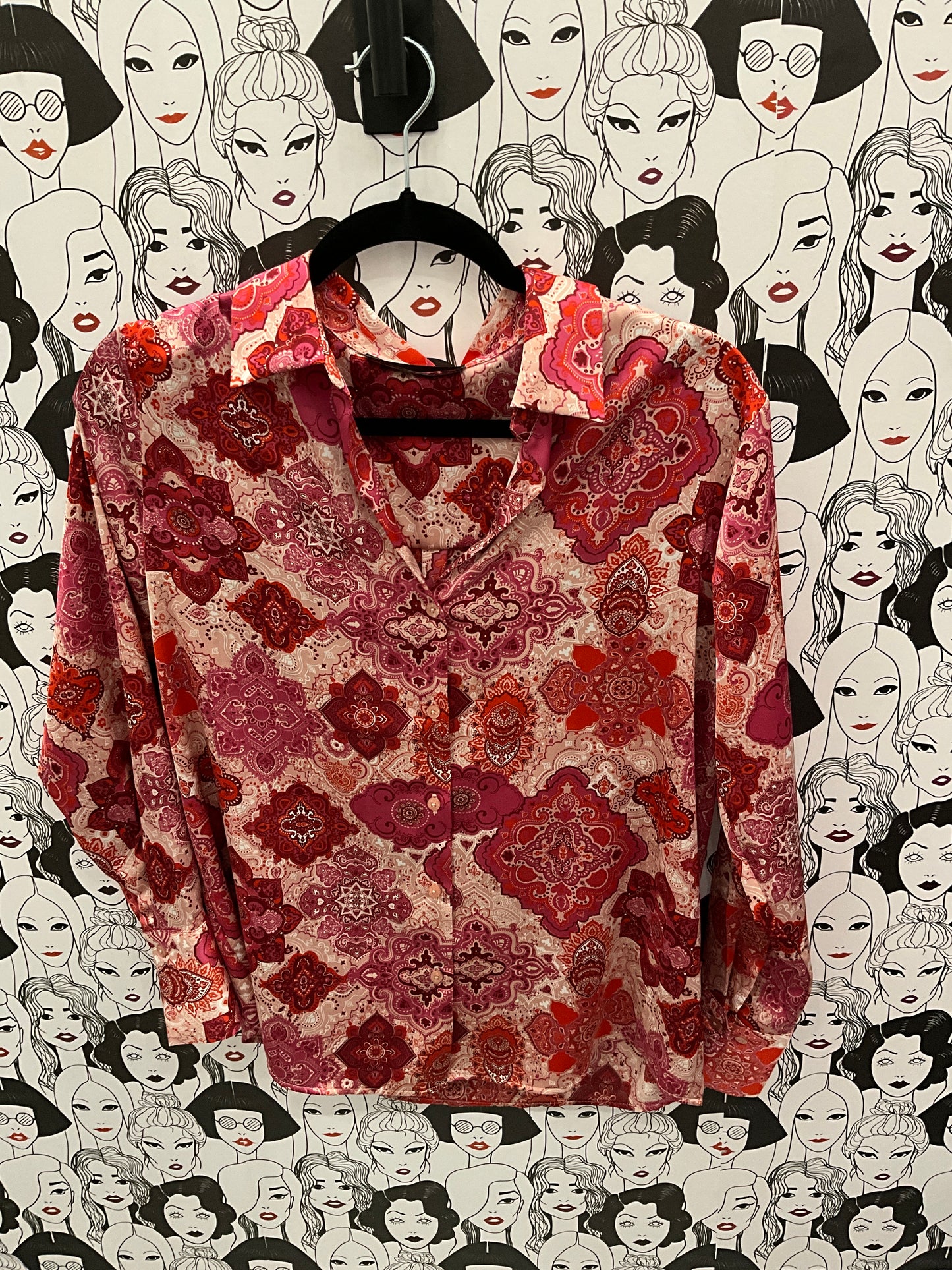 Pink Paisley Blouse