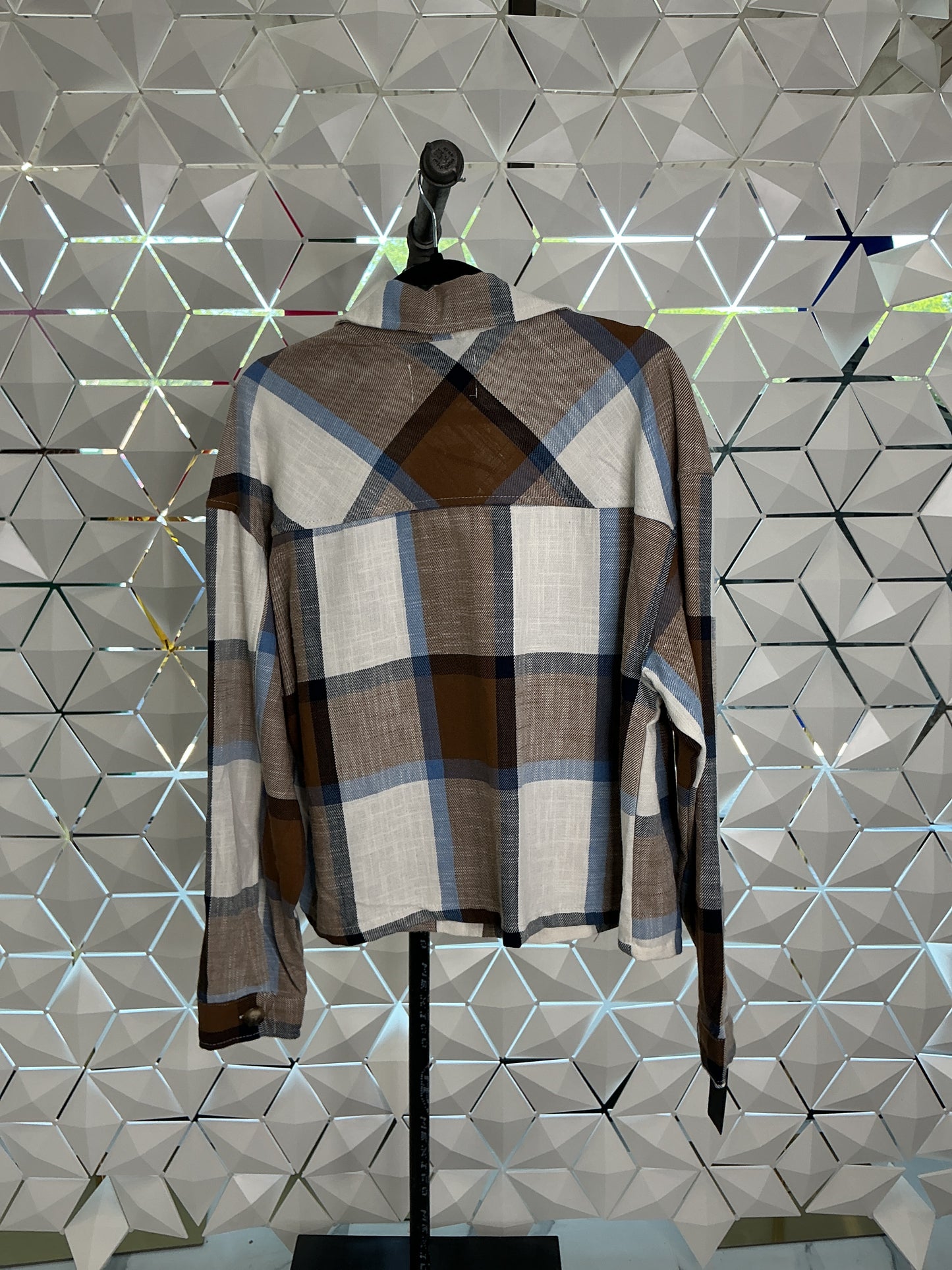 Plaid Cropped Shacket