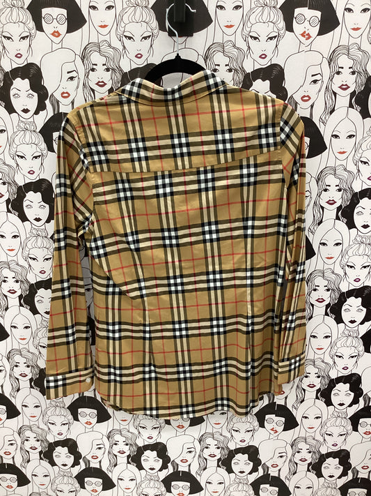 Luxury plaid button down