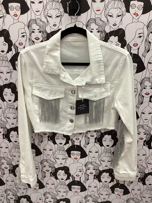 Western cropped denim jacket