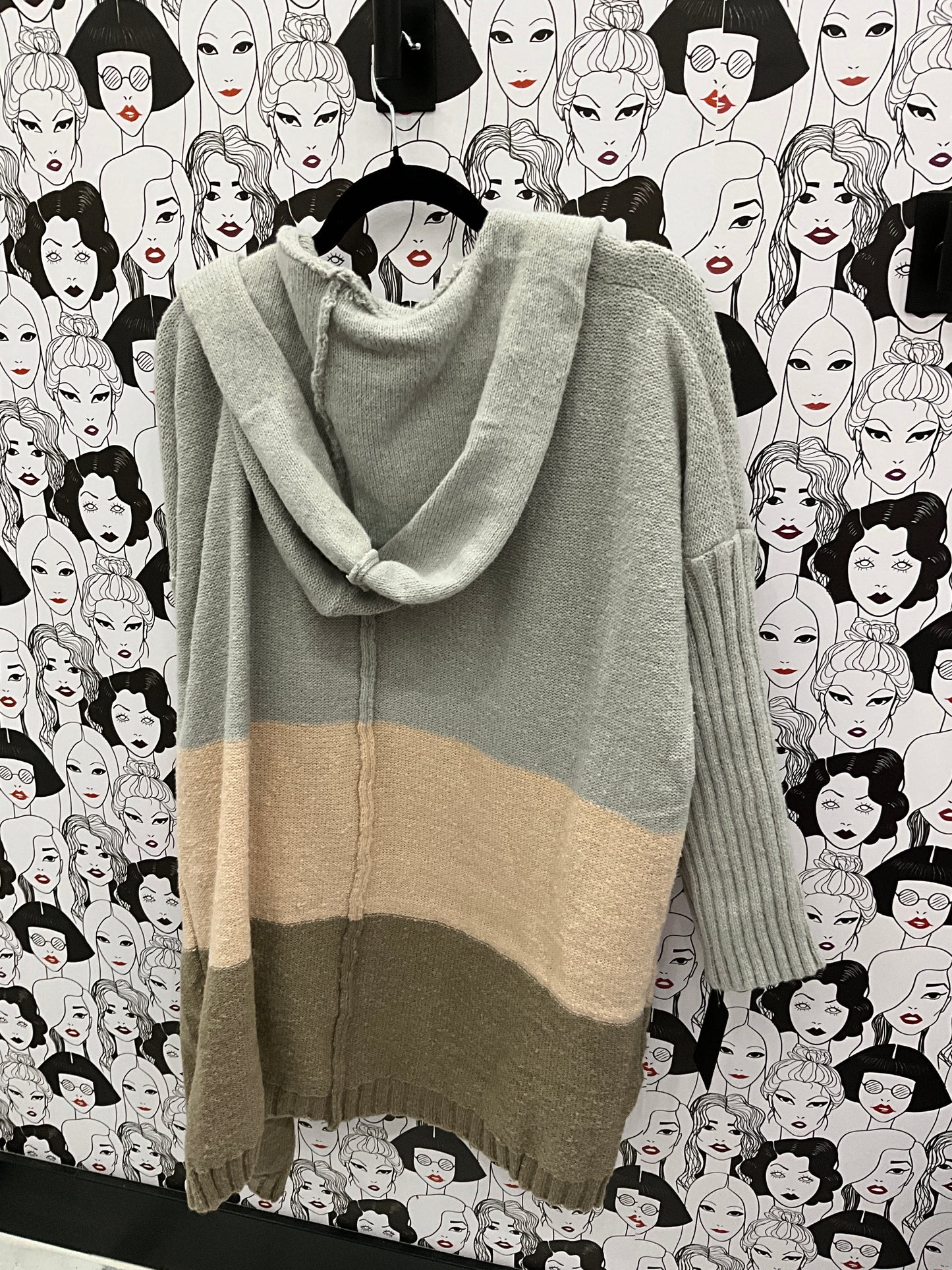 Tri color  cardigan
