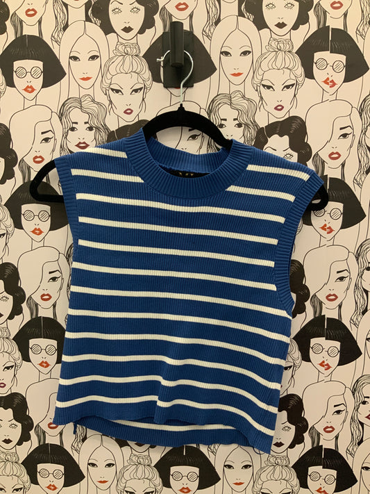 Blue Striped Tank Top