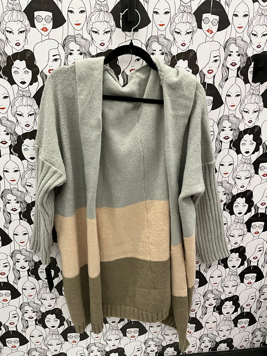 Tri color  cardigan
