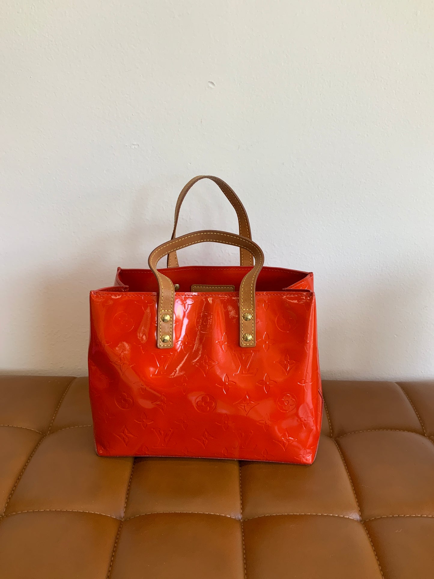 Red Luxury Handle Bag